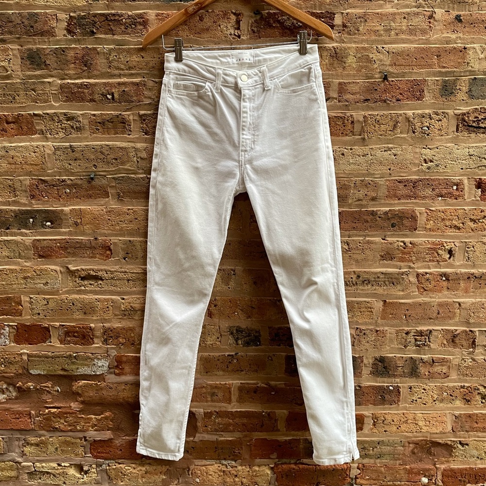 Size 29 American Apparel Women’s White Skinny Jeans